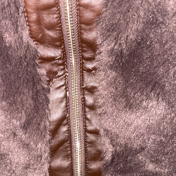 Dennis Basso Chocolate Faux Fur Vest - Picture 6 of 8